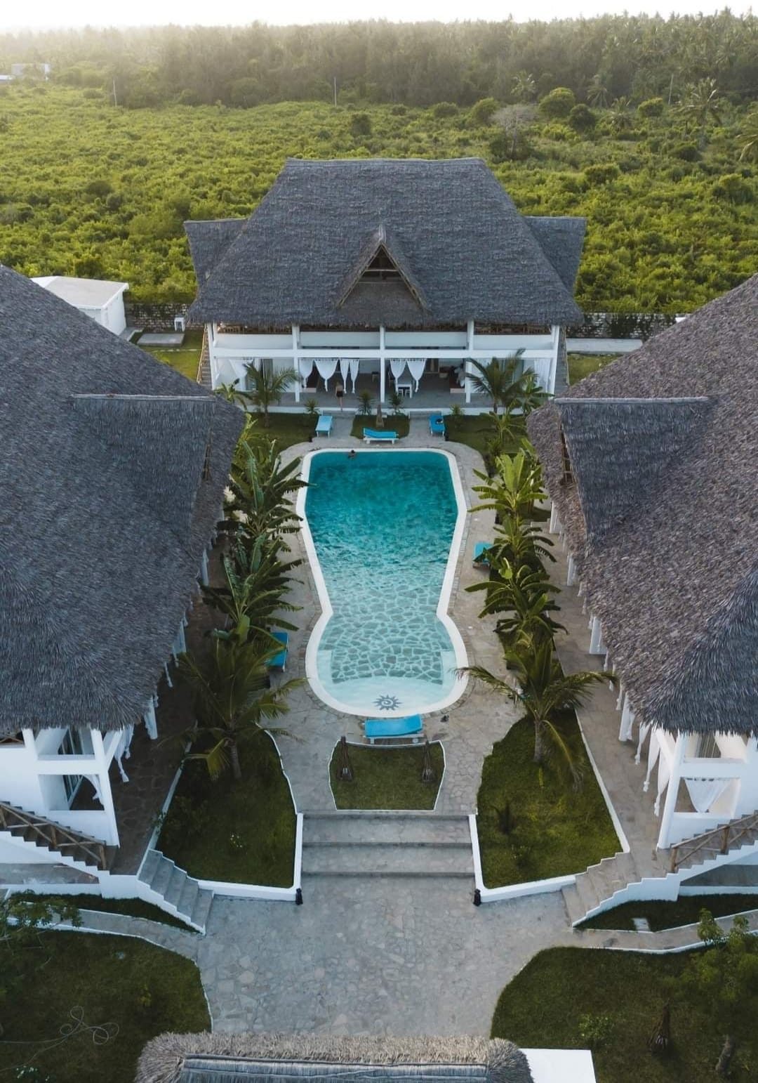 Vista aerea di RiccArDella House con piscina